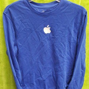 Apple Computer Logo Blue Polo Shirt